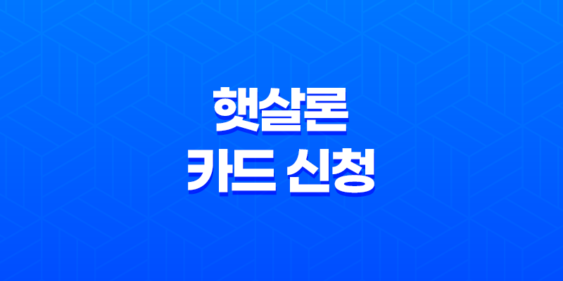 햇살론 카드 신청 - 저신용자도 발급 가능한 정부지원 신용카드 완벽 가이드 7