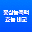 홍삼농축액 효능 비교 먹는 법 및 구매 시 주의사항 5