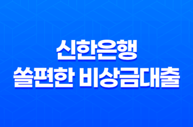 신한은행 쏠편한 비상금대출 - 조건, 금리, 한도, 신청 방법 총정리! 갑자기 돈 필요할 때 SOS 29