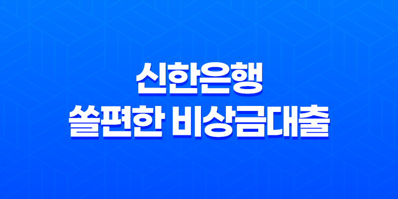 신한은행 쏠편한 비상금대출 - 조건, 금리, 한도, 신청 방법 총정리! 갑자기 돈 필요할 때 SOS 8 신한은행 쏠편한 비상금대출 - 조건, 금리, 한도, 신청 방법 총정리! 갑자기 돈 필요할 때 SOS 7