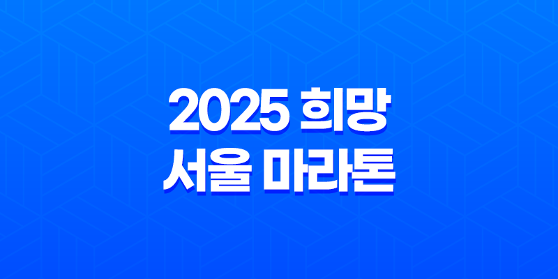 2025 희망 서울 마라톤 참가 - 꿈을 향한 레이스, 지금부터 준비해요! 7