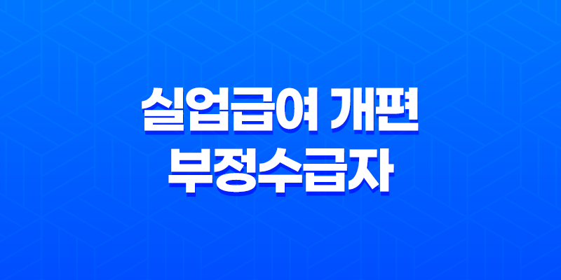 실업급여 개편 부정수급자 대응과 재취업 활동 강화 8 실업급여 개편 부정수급자 대응과 재취업 활동 강화 7