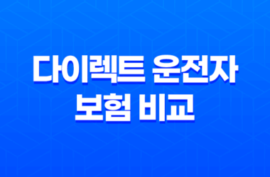 2025년 다이렉트 운전자 보험 비교 - 꼼꼼하게 따져보고 저렴하게 가입하는 방법 13