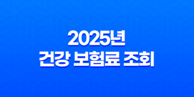 2025년 건강 보험료 조회, 완벽 가이드 - 납부 내역, 환급금, 가족 보험료까지! 13