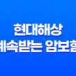현대해상 계속받는 암보험 보장내역과 가격 27