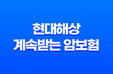 현대해상 계속받는 암보험 보장내역과 가격 25