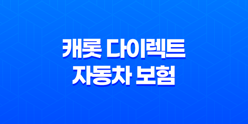 캐롯 다이렉트 자동차 보험 - 2025년 최신 정보와 핵심 분석 7