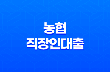 농협 직장인대출, 농협 직장인 신용대출, NH씬파일러대출 비교 29