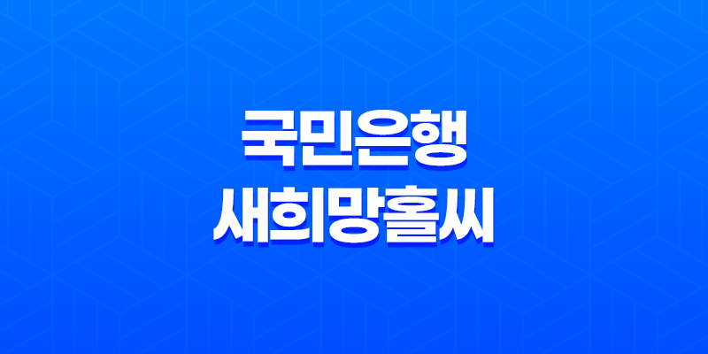 국민은행 새희망홀씨, 서민을 위한 정부지원 대출 8 국민은행 새희망홀씨, 서민을 위한 정부지원 대출 7