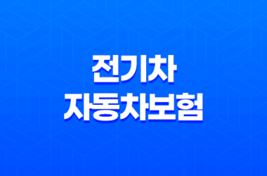 전기차 자동차보험 꿀팁 5가지 - 일반 자동차보험과 차이점 완벽 분석 9
