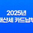 2025년 재산세 카드납부 혜택 총정리 (납부기간, 조회, 감면 꿀팁) 17