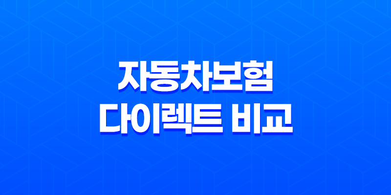 2025년 자동차보험 다이렉트 비교 - 꼼꼼하게 따져보고 저렴하게 가입하는 방법 7