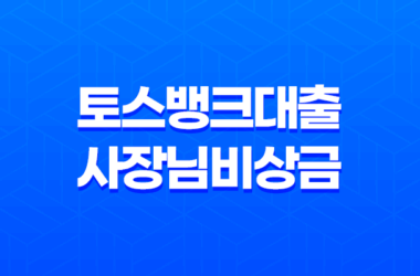 토스뱅크대출 사장님 비상금 신청 방법 총정리 27