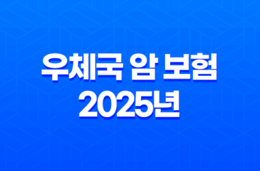 우체국 암 보험 2025년 최신 정보 : 가격, 장단점, 비갱신, 후기, 보장 내용, 청구 완벽 분석 23