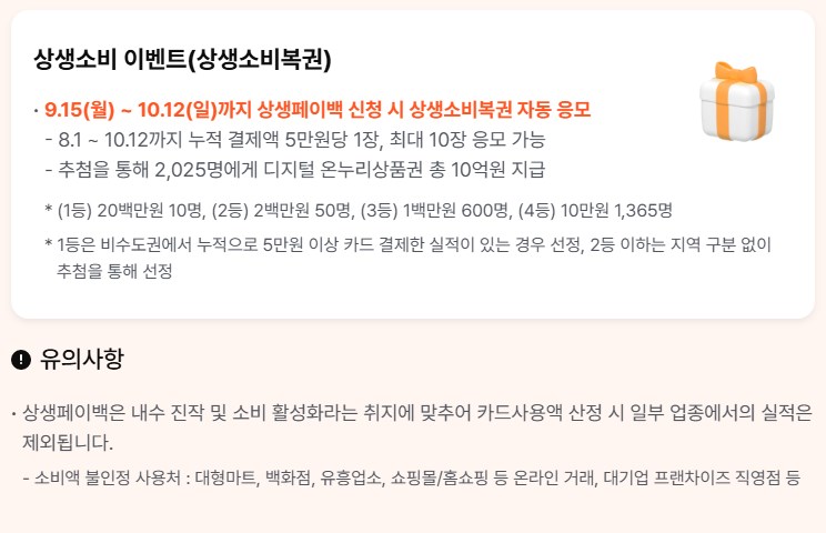 상생페이백 신청 방법부터 사용처까지 총정리 (최대 30만원 환급) 18 상생페이백 신청 방법부터 사용처까지 총정리 (최대 30만원 환급) 17