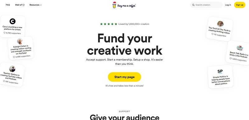 커피를 사주는 나만의 작은 후원 플랫폼, 바이 미 어 커피 6 커피를 사주는 나만의 작은 후원 플랫폼, 바이 미 어 커피 5