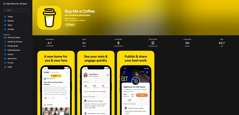 커피를 사주는 나만의 작은 후원 플랫폼, 바이 미 어 커피 22 커피를 사주는 나만의 작은 후원 플랫폼, 바이 미 어 커피 21