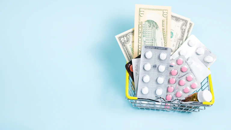 질병 통원 의료비 한도 25만 원 꽉 채워 청구하는 처방전 쪼개기 기술, 현명한 실손보험 활용법 7 병원비 영수증과 보험 서류들을 정리하는 모습