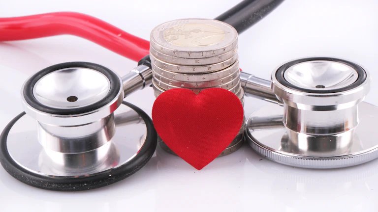 실비보험 계약서를 검토하는 모습