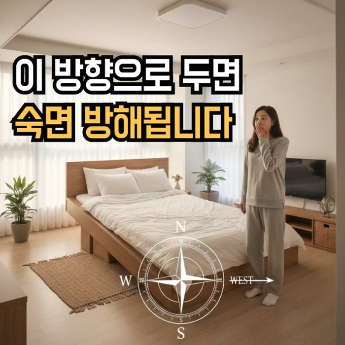 침대 머리 두는 방향 풍수와 건강에 맞는 기준 3 침대 머리 방향을 점검하는 침실 배치 모습