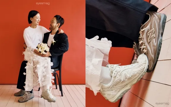 캐주얼 패션 스니커즈 분위기