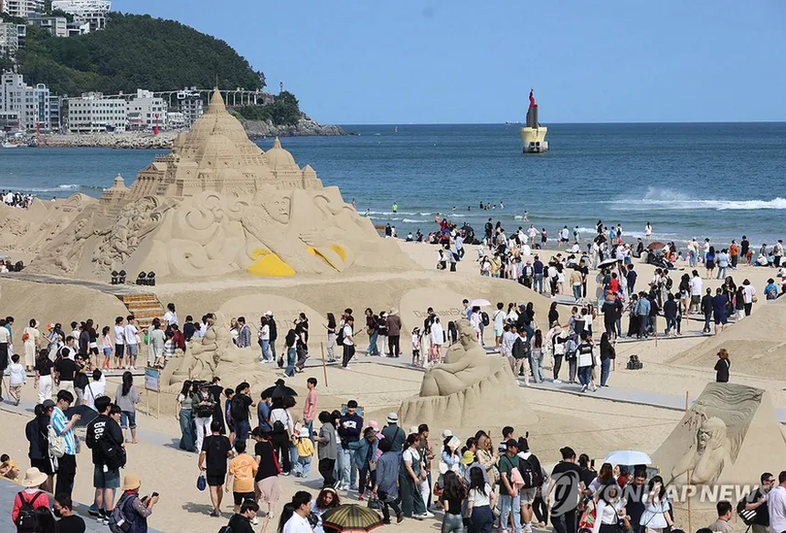 해운대 모래축제 가는 법과 볼거리 추천 4 해운대역에서 해수욕장까지 걷는 길