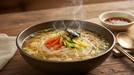 잔치국수 맛있게 끓이는 법 육수부터 고명까지 6 국물 간을 맞추는 국자와 양념