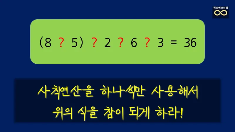 모임에서 퀴즈로 웃는 순간