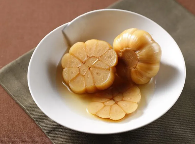 장아찌 국물 끓이는 모습