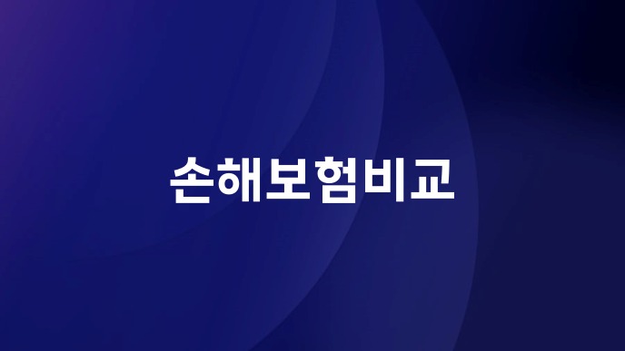 손해보험비교