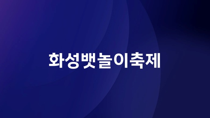 화성뱃놀이축제 주차와 승선체험 가기 전 꼭 볼 점 2 화성뱃놀이축제