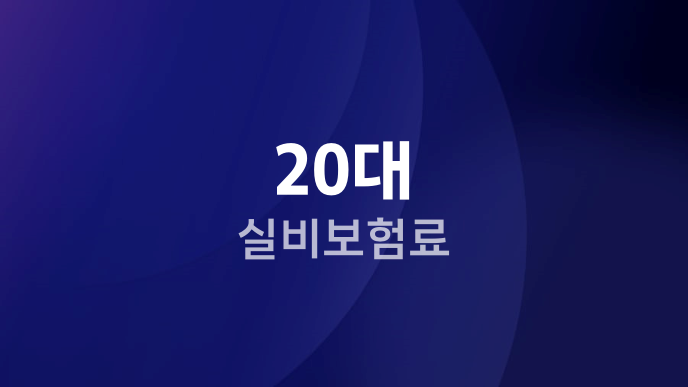 20대 실비보험료