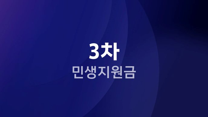3차 민생지원금