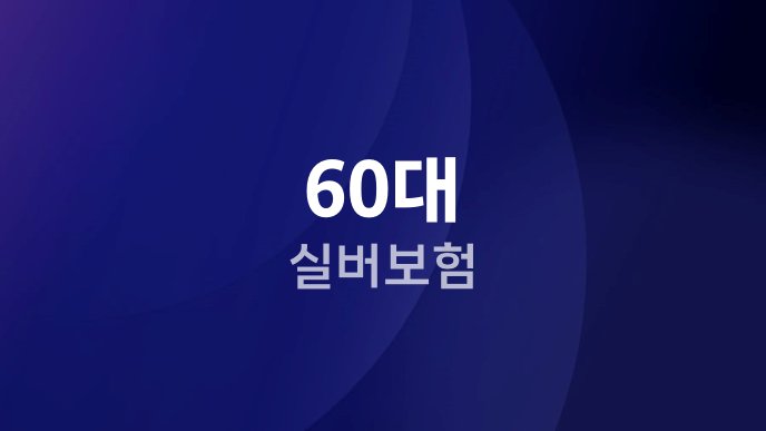 60대 실버보험