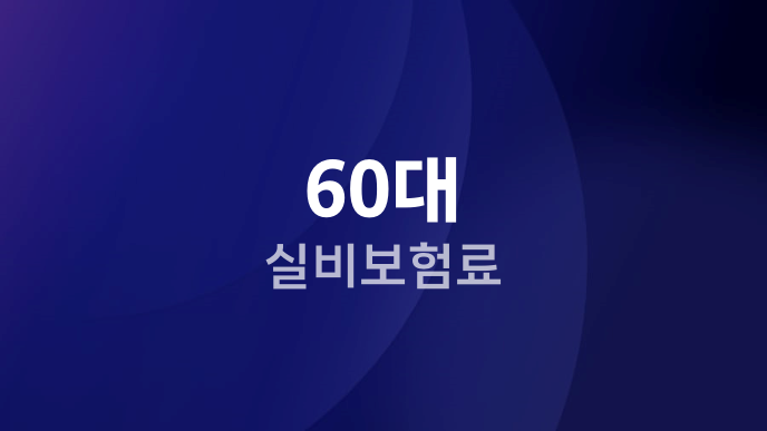 60대 실비보험료
