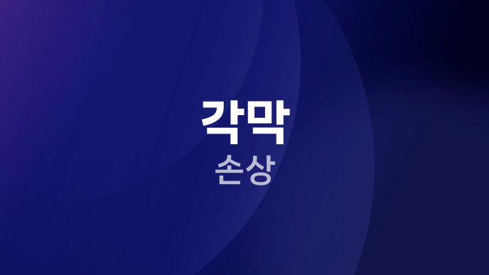 각막 손상