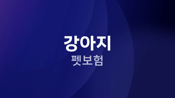 강아지 펫보험