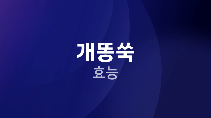 개똥쑥 효능