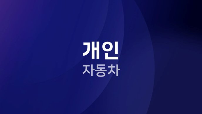 개인 자동차