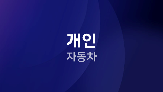개인 자동차