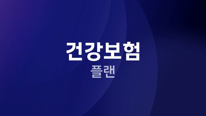 건강보험 플랜