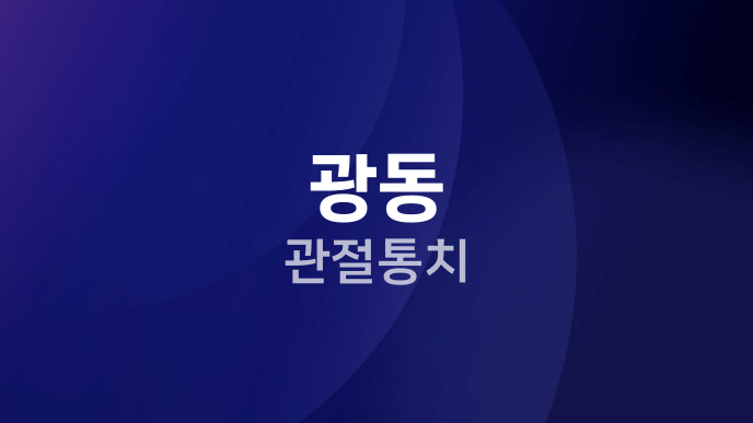 광동 관절통치