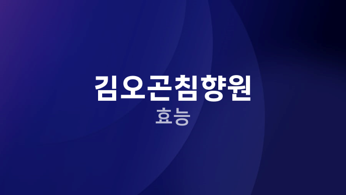 김오곤침향원 효능