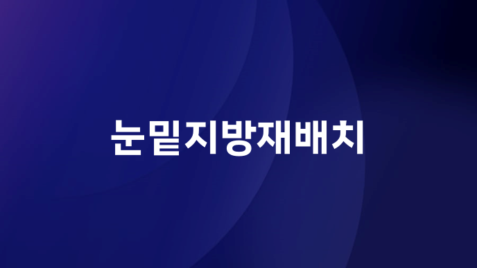 눈밑지방재배치