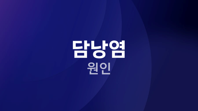 담낭염 원인