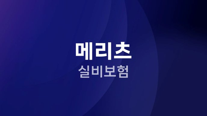 메리츠 실비보험