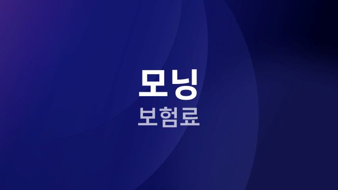모닝 보험료