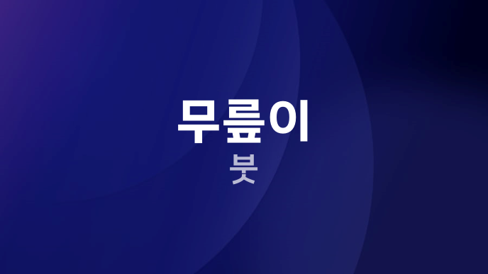 무릎이 붓