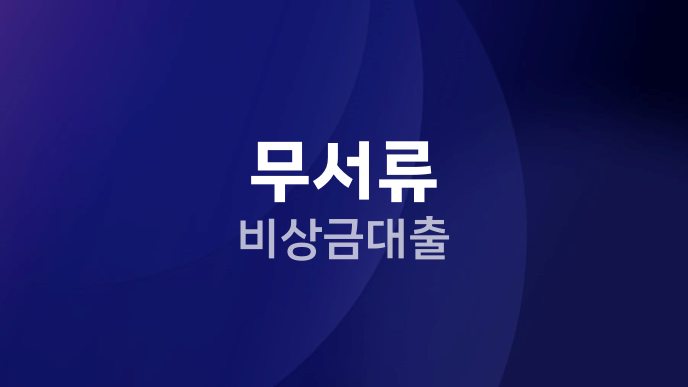 무서류 비상금대출