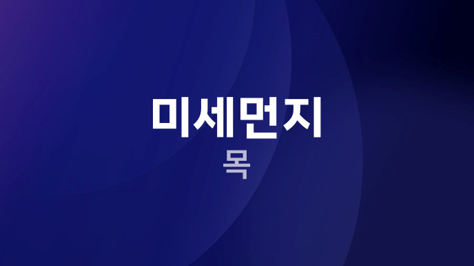 미세먼지 목